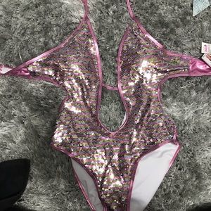 sequence one piece bathing suit